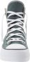 Converse Chuck Taylor All Stars Lift Hi dames sneaker Donkergroen - Thumbnail 6