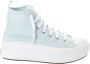 Converse allstars Converse Junior Chuck Taylor All Star Move Platform sneaker van canvas Licht blauw - Thumbnail 4
