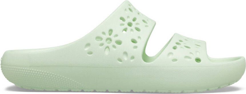 Crocs Badslippers Classic Floral Cut Out Sandal