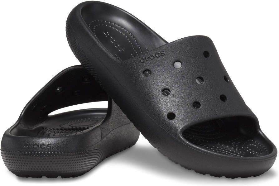 Crocs Badslippers Classic Slide V2 Zomerschoen badschoen slippers met ventilatieopeningen G-breedte