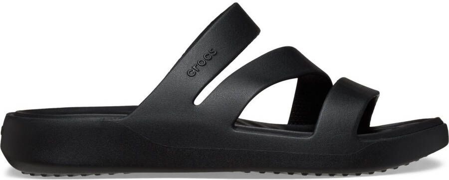 Crocs Badslippers Getaway Strappy zomerschoen badschoen zwembadglijbanen met modieuze bandjes