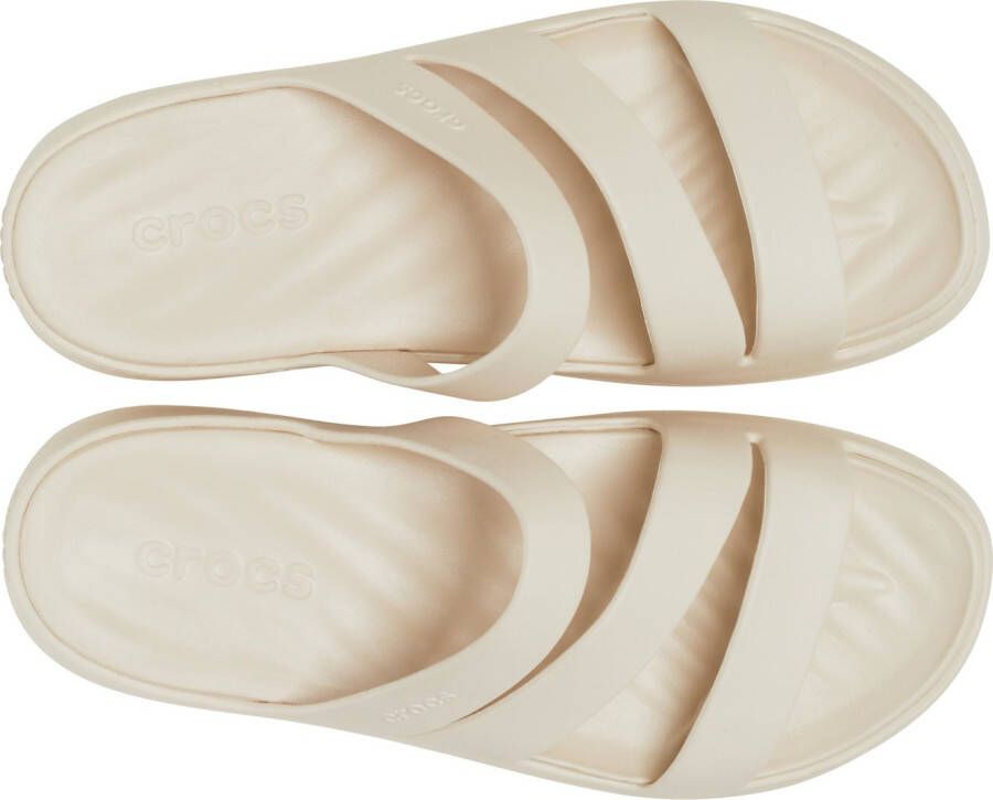 Crocs Badslippers Getaway Strappy zomerschoen badschoen zwembadglijbanen met modieuze bandjes