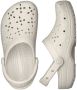 Crocs Classic Floral Cut Out Clog Sandalen beige wit - Thumbnail 9