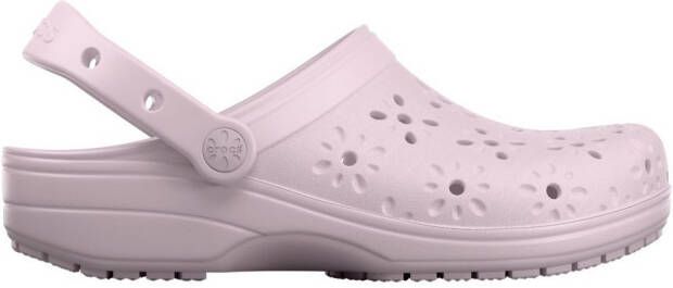 Crocs Clogs Classic Floral Cut Out Clog