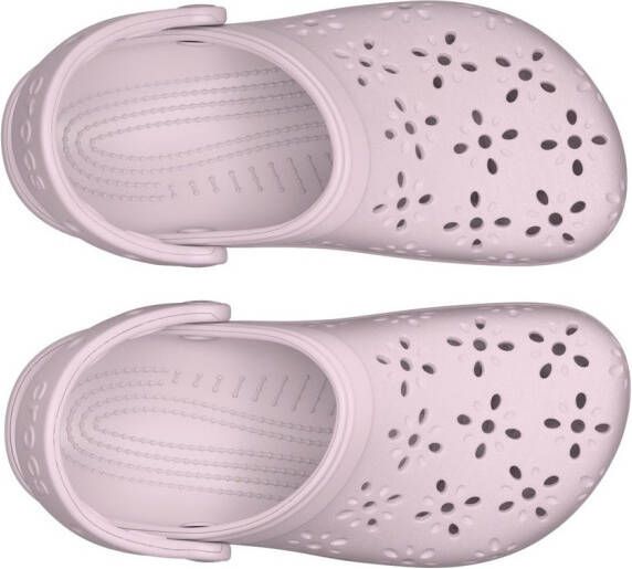 Crocs Clogs Classic Floral Cut Out Clog