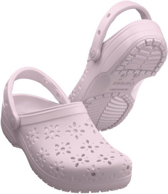 Crocs Clogs Classic Floral Cut Out Clog