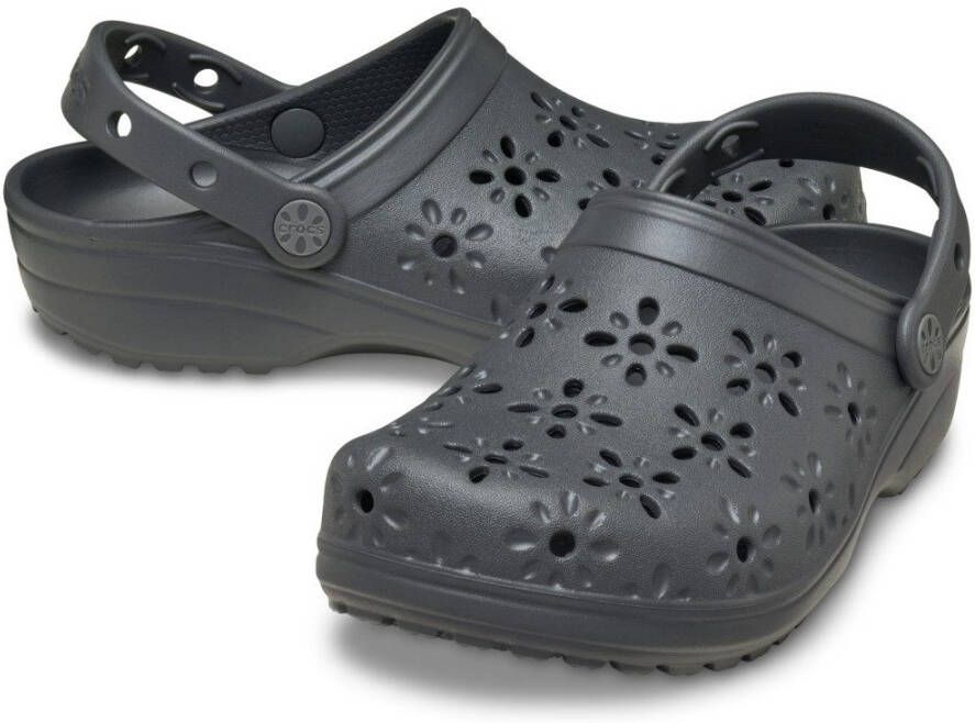 Crocs Clogs Classic Floral Cut Out Clog sandaal zomerschoen loafer met ventilatieopeningen in bloemstructuur