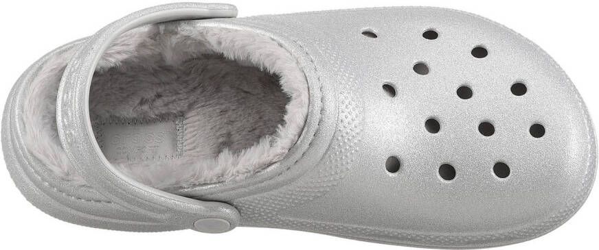 Crocs Clogs Classic Fuzz Lined Glitter