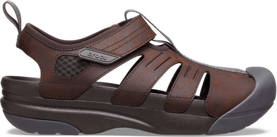 Crocs Sandalen Yukon Fisherman Lage schoen slipper trekking schoen met praktische klittenbandsluiting