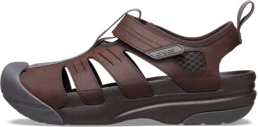 Crocs Sandalen Yukon Fisherman Lage schoen slipper trekking schoen met praktische klittenbandsluiting