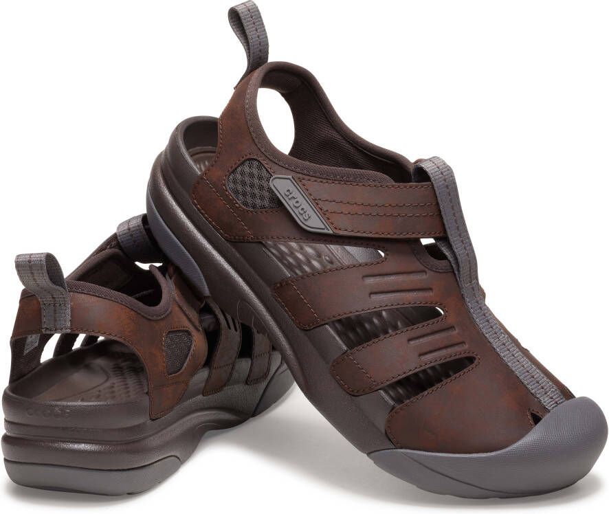 Crocs Sandalen Yukon Fisherman Lage schoen slipper trekking schoen met praktische klittenbandsluiting