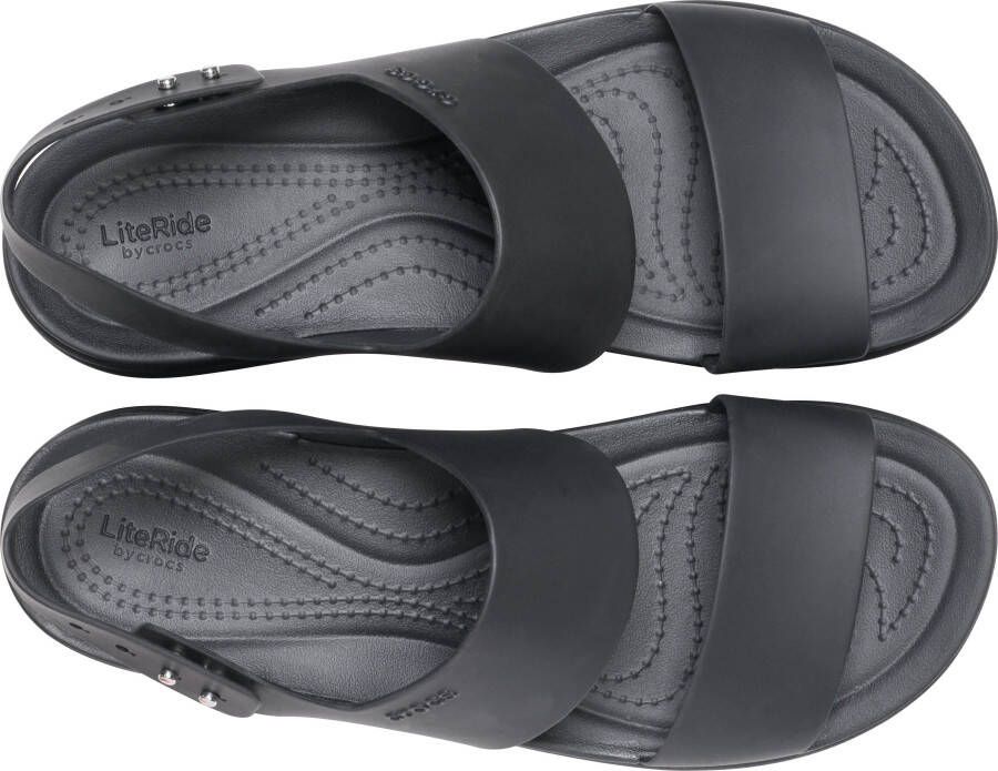 Crocs Sleehaksandaaltjes Brooklyn Low Wedge zomerschoen sandaal sleehak met modieuze plateauzool
