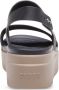 Crocs sandalen met riem brooklyn low wedge w Zwart-7 (37-38) - Thumbnail 3