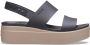 Crocs sandalen met riem brooklyn low wedge w Zwart-7 (37-38) - Thumbnail 5