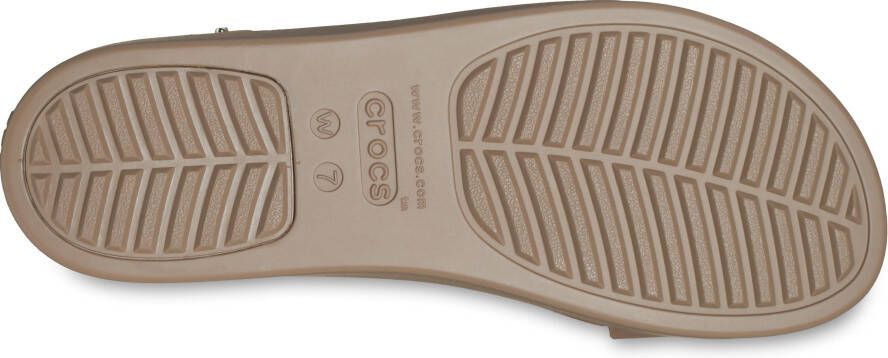 Crocs Sleehaksandaaltjes Brooklyn Low Wedge zomerschoen sandaal sleehak met modieuze plateauzool