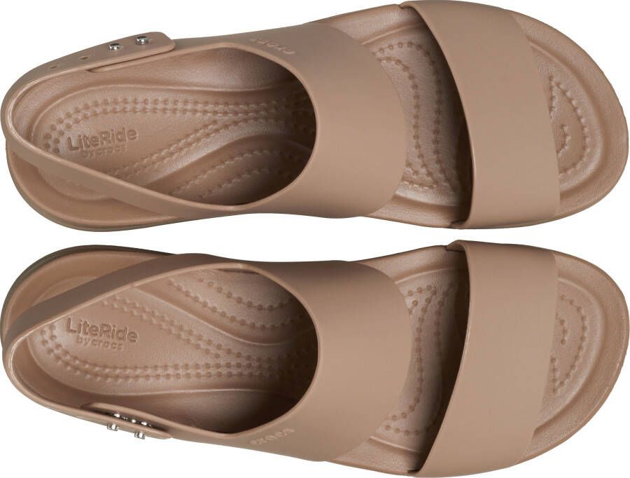 Crocs Sleehaksandaaltjes Brooklyn Low Wedge zomerschoen sandaal sleehak met modieuze plateauzool