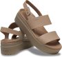 Crocs Brooklyn Low Wedge 206453-2EL Vrouwen Bruin Sandalen - Thumbnail 9