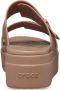 Crocs Brooklyn Low Wedge Sandal 207431-2Q9 Vrouwen Bruin Slippers - Thumbnail 3