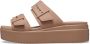 Crocs Brooklyn Low Wedge Sandal 207431-2Q9 Vrouwen Bruin Slippers - Thumbnail 6