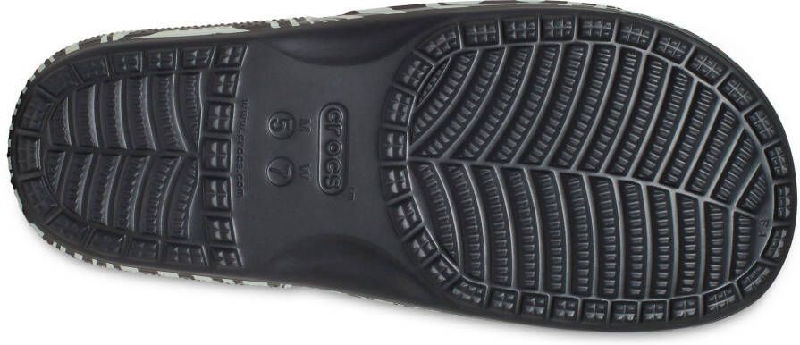 Crocs Slippers Classic Animal Remix Slide met band in animal look