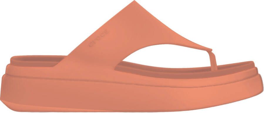 Crocs Teenslippers Getaway Platform Flip plateau zomerschoen pantoffels met modieuze plateauzool