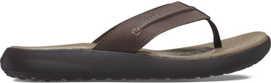 Crocs Teenslippers Yukon Vista II Flip sandaal zomerschoen met decoratieve stiksel