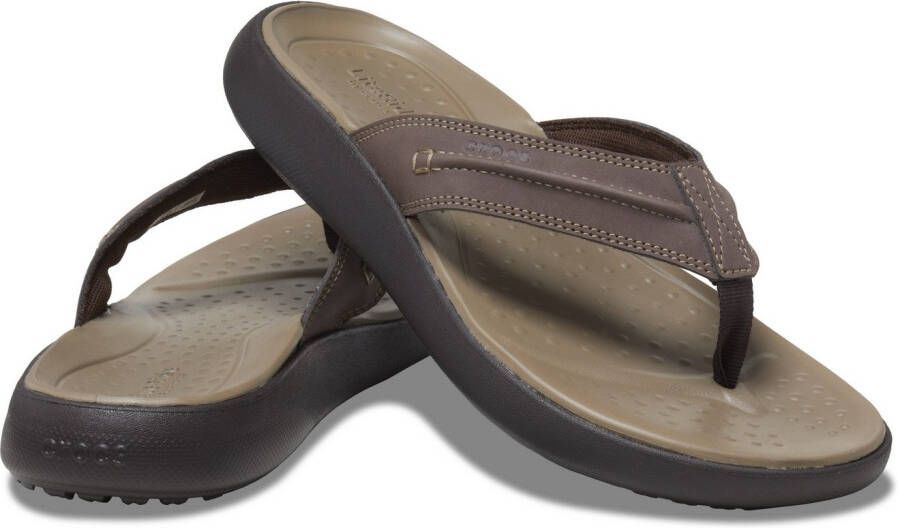 Crocs Teenslippers Yukon Vista II Flip sandaal zomerschoen met decoratieve stiksel