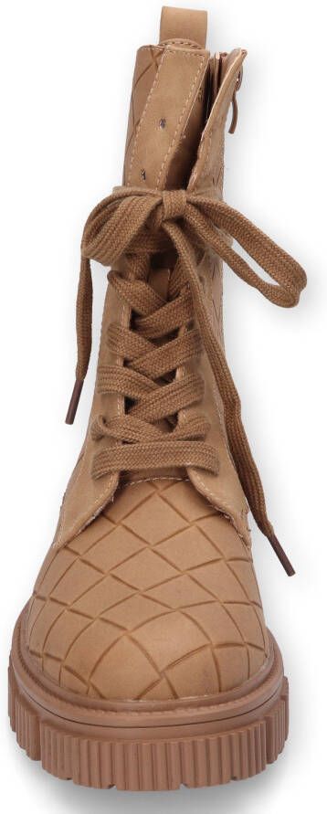 Dockers by Gerli Hoge veterschoenen in gestikte look