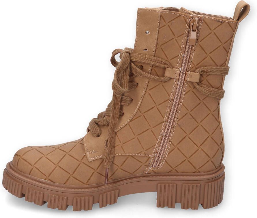 Dockers by Gerli Hoge veterschoenen in gestikte look
