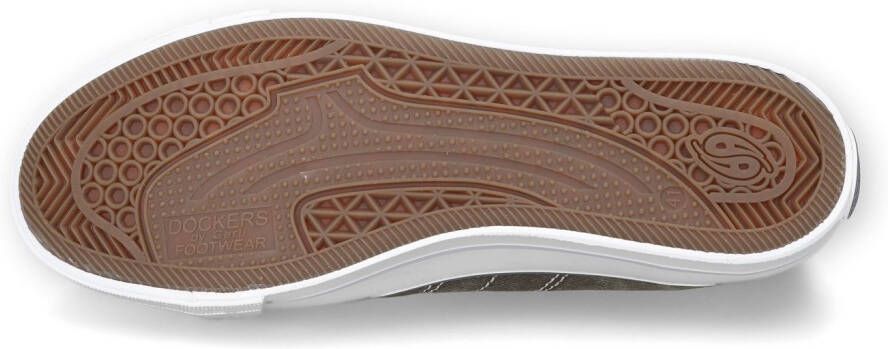 Dockers by Gerli Slip-on sneakers vrijetijdsschoen retro sneaker fake veters in coole jeanslook