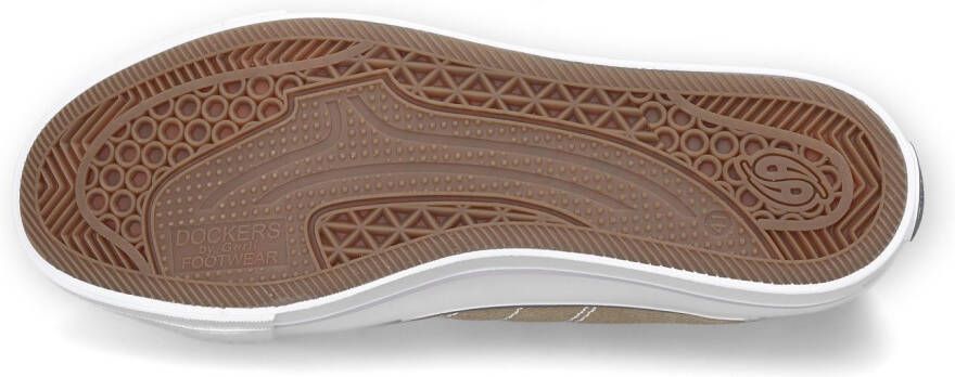 Dockers by Gerli Slip-on sneakers vrijetijdsschoen retro sneaker fake veters in coole jeanslook