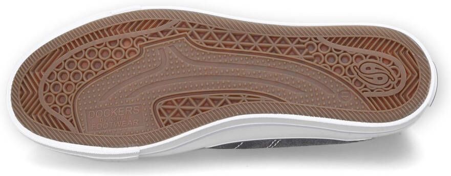 Dockers by Gerli Slip-on sneakers vrijetijdsschoen retro sneaker fake veters in coole jeanslook