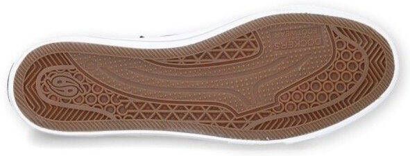 Dockers by Gerli Slip-on sneakers vrijetijdsschoen retro sneaker fake veters in coole jeanslook