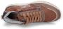 Dockers by Gerli Zip Trainers Low Bruin Sneakers bruin Leer Heren Basics Street wear - Thumbnail 7