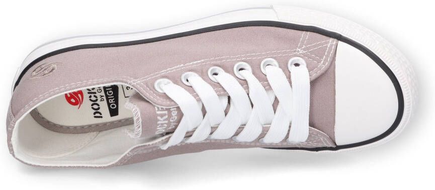 Dockers by Gerli Sneakers met subtiele logo-borduurwerk vrijetijdsschoen lage schoen veterschoen
