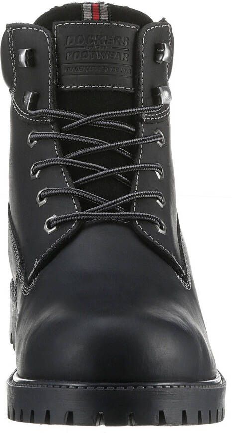 Dockers by Gerli Winterlaarzen Werkschoenen veterschoenen met blokhak