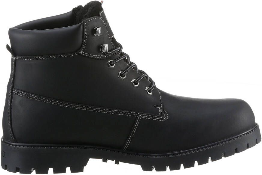 Dockers by Gerli Winterlaarzen Werkschoenen veterschoenen met blokhak