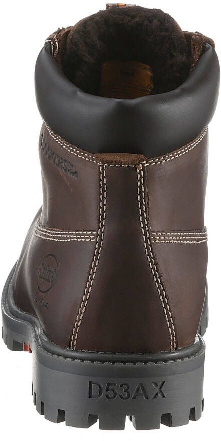 Dockers by Gerli Winterlaarzen Werkschoenen veterschoenen met blokhak
