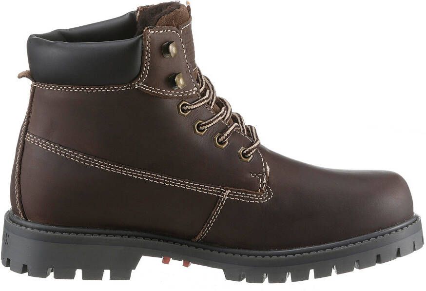 Dockers by Gerli Winterlaarzen Werkschoenen veterschoenen met blokhak