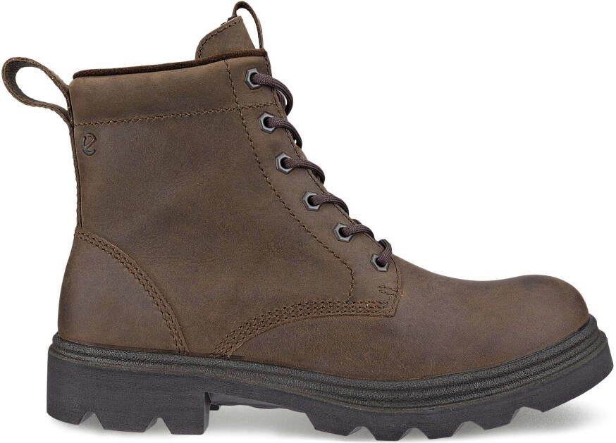 Ecco Hoge veterschoenen Grainer W ankle boot winter boots block heel with lambswool lining