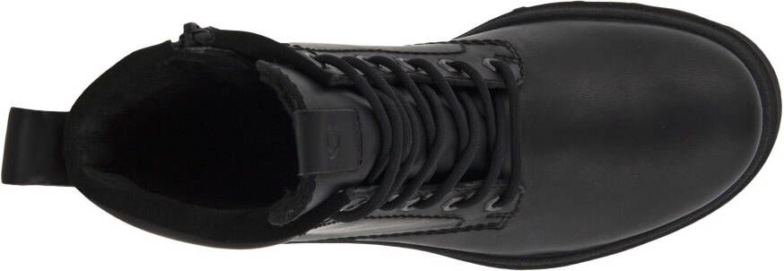 Ecco Hoge veterschoenen Grainer W ankle boot winter boots block heel with lambswool lining