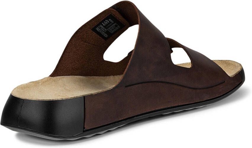 Ecco Slippers Cozmo M zomerschoen slippers klittenbandschoen met subtiele decoratieve stiksels