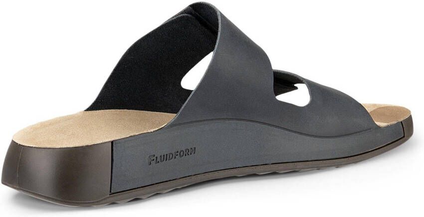 Ecco Slippers Cozmo M zomerschoen slippers klittenbandschoen met subtiele decoratieve stiksels