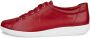 ECCO Soft 2.0 Sneakers rood Leer Dames - Thumbnail 9
