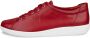 ECCO Soft 2.0 Sneakers rood Leer - Thumbnail 9