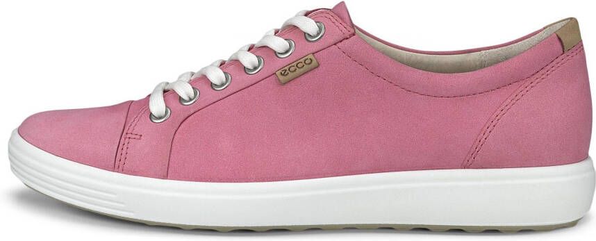 Ecco Sneakers SOFT 7 W met label vrijetijdsschoen lage schoen veterschoen smalle vorm