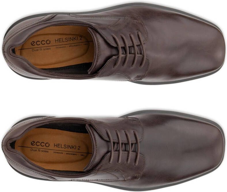 Ecco Veterschoenen Helsinki 2 vrijetijdsschoen lage schoen veterschoen met uitneembaar voetbed