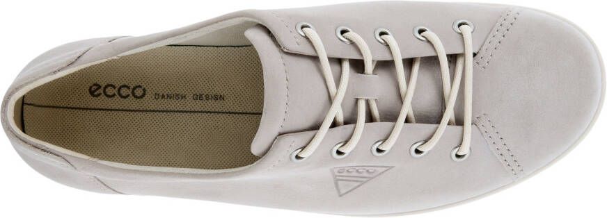 Ecco Veterschoenen Soft 2.0 vrijetijdsschoen lage schoen veterschoen met subtiele logo-opdruk