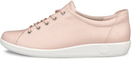 Ecco Veterschoenen Soft 2.0 vrijetijdsschoen lage schoen veterschoen met subtiele logo-opdruk