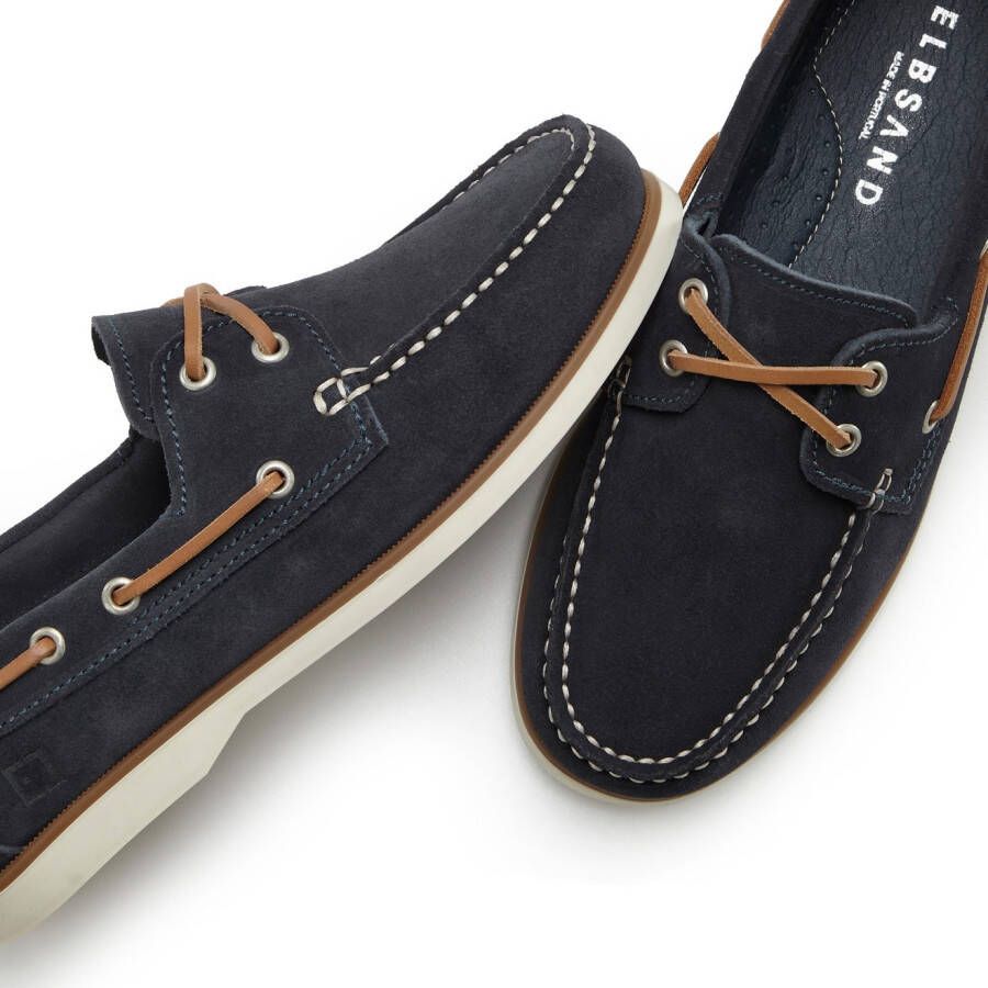Elbsand Bootschoenen Slipper lage schoen van leer